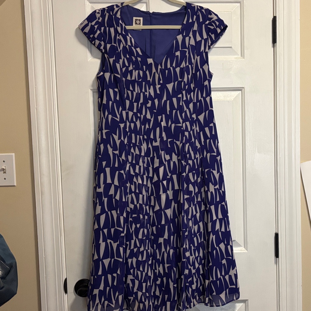 Purple and White cocktail Dress